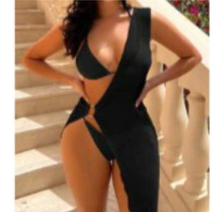 Black Bikini + Cover up